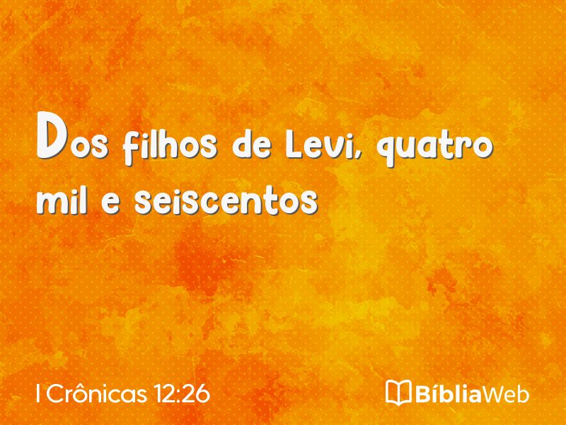 I Crônicas 12:26 em imagem para compartilhar