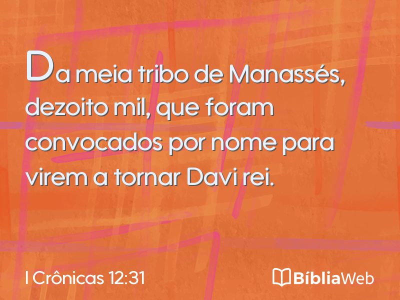 I Crônicas 12:31 em imagem para compartilhar