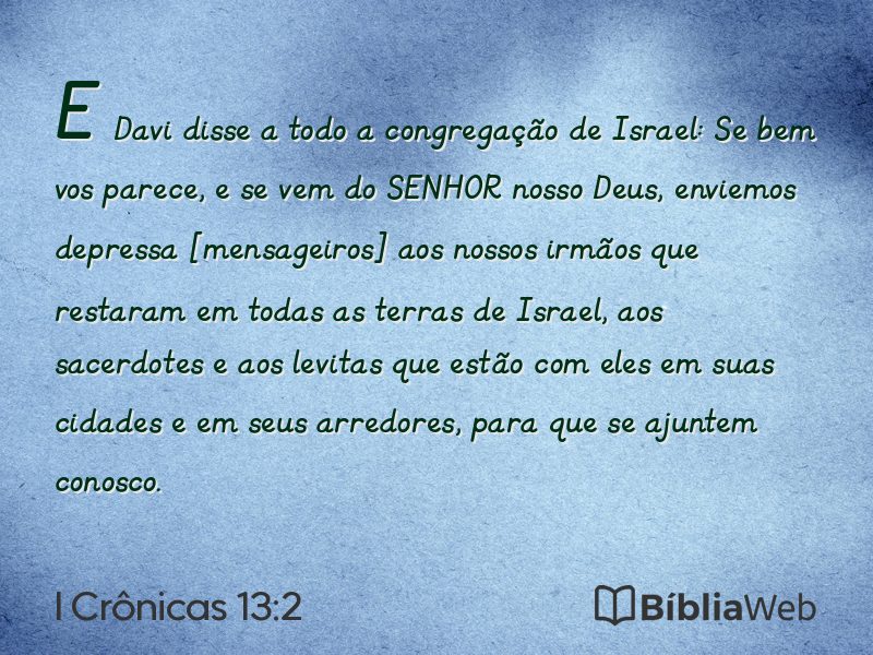 I Crônicas 13:2 em imagem para compartilhar