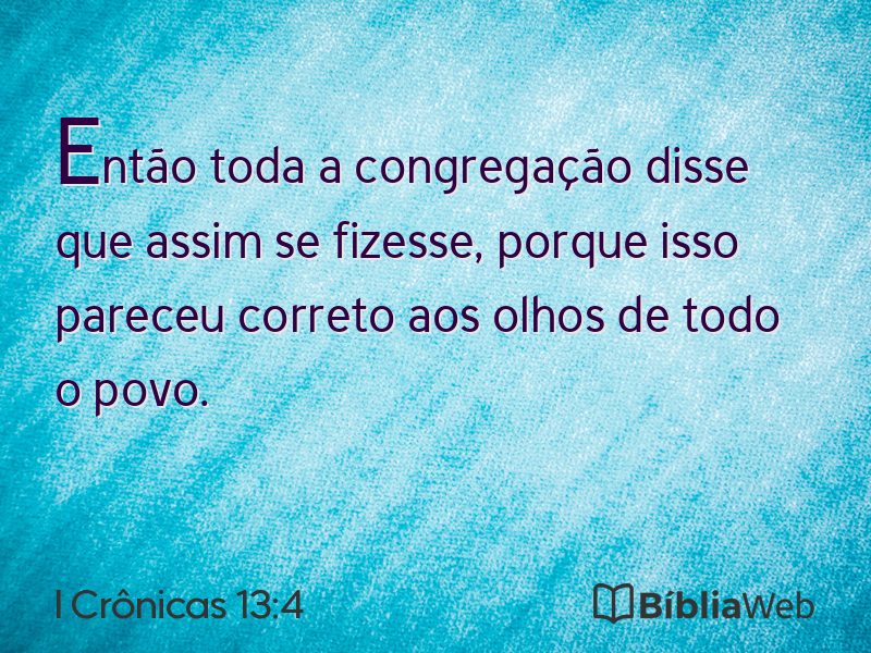 I Crônicas 13:4 em imagem para compartilhar