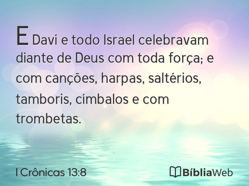 I Crônicas 13:8 em imagem para compartilhar
