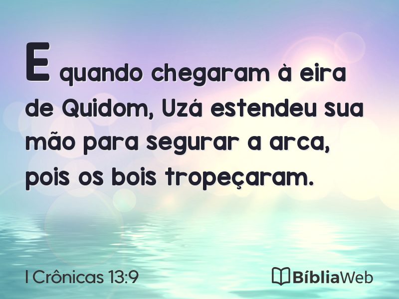 I Crônicas 13:9 em imagem para compartilhar