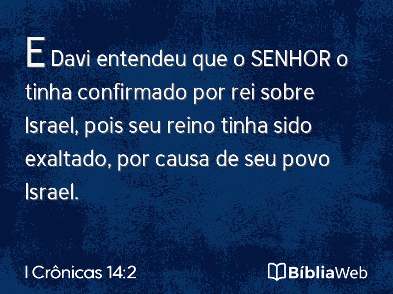 I Crônicas 14:2 em imagem para compartilhar