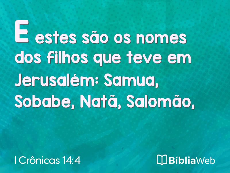 I Crônicas 14:4 em imagem para compartilhar