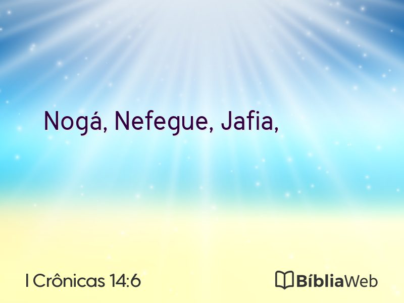 I Crônicas 14:6 em imagem para compartilhar