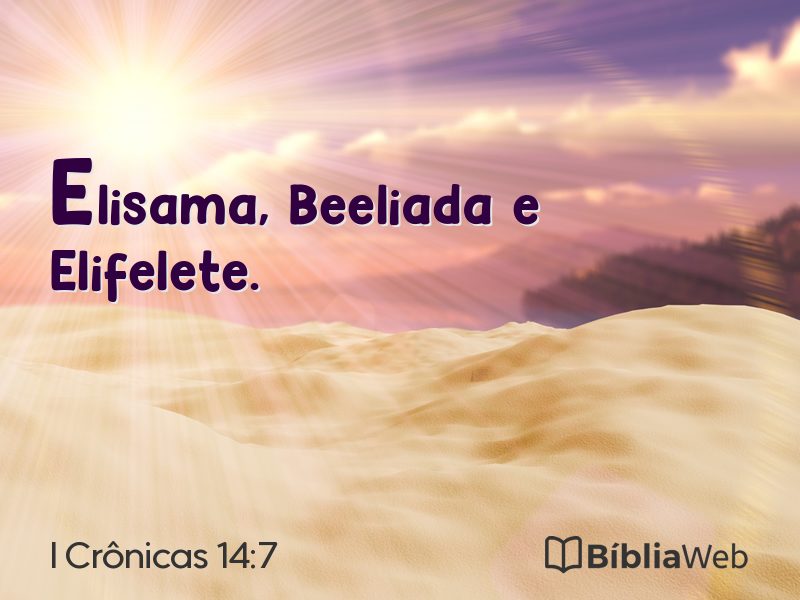 I Crônicas 14:7 em imagem para compartilhar