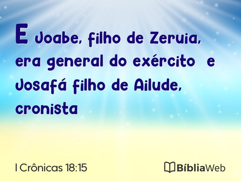 I Crônicas 18:15 em imagem para compartilhar