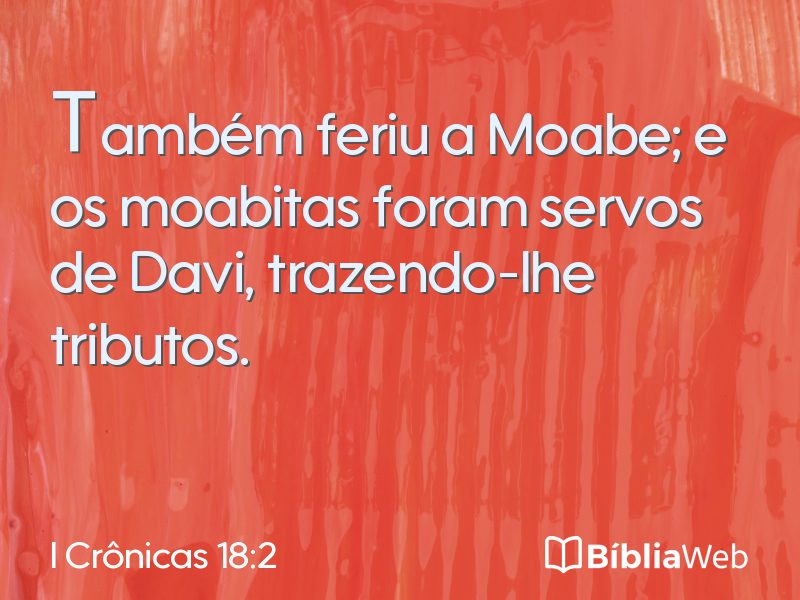 I Crônicas 18:2 em imagem para compartilhar