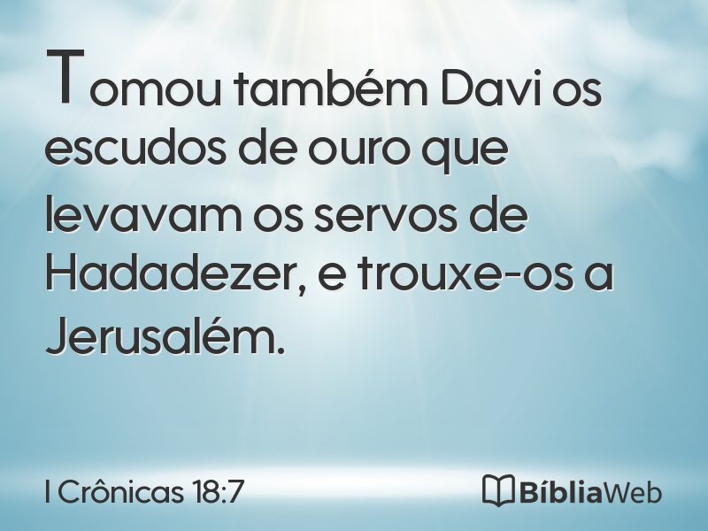 I Crônicas 18:7 em imagem para compartilhar