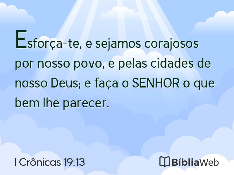 I Crônicas 19:13 em imagem para compartilhar