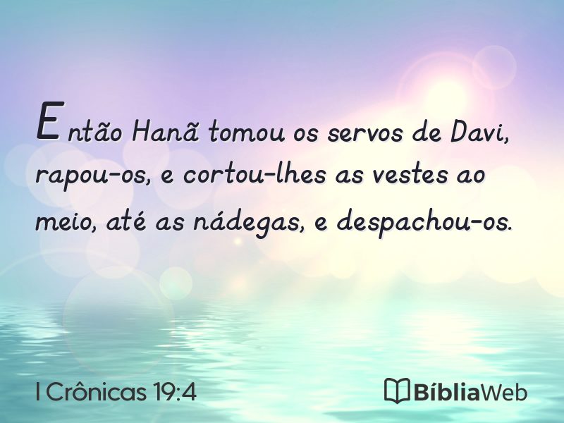 I Crônicas 19:4 em imagem para compartilhar