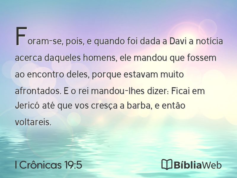 I Crônicas 19:5 em imagem para compartilhar