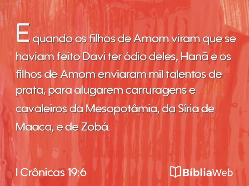 I Crônicas 19:6 em imagem para compartilhar