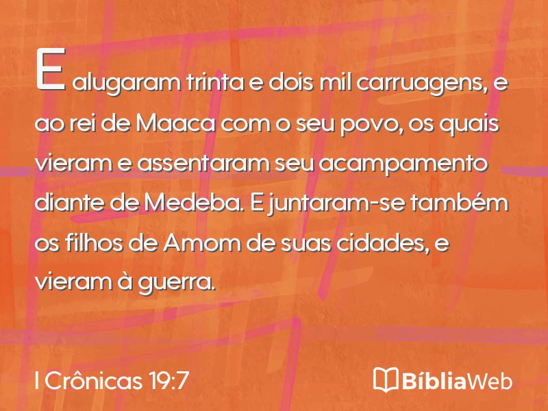 I Crônicas 19:7 em imagem para compartilhar