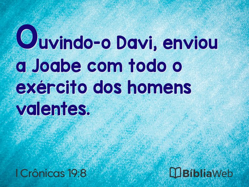 I Crônicas 19:8 em imagem para compartilhar