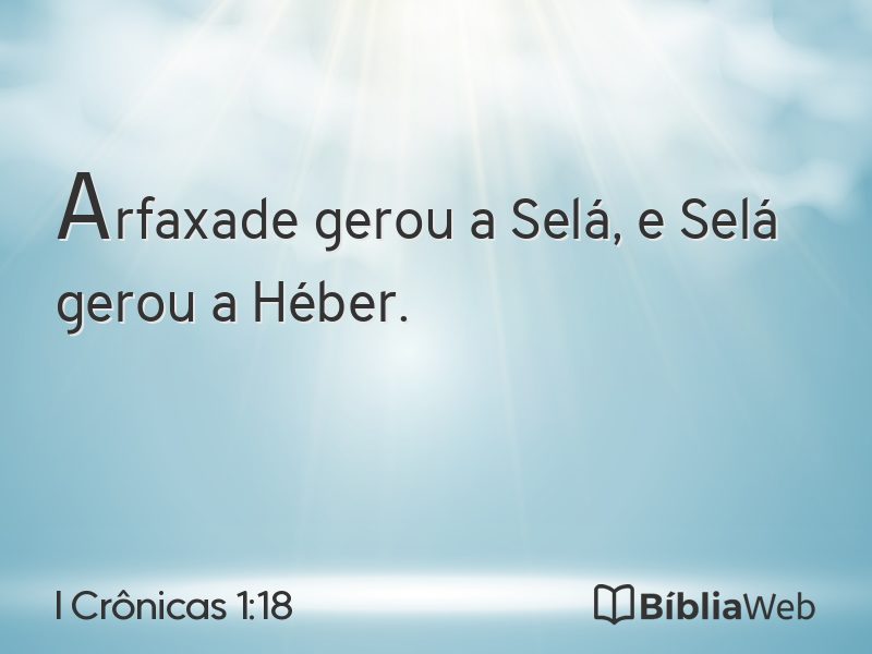 I Crônicas 1:18 em imagem para compartilhar