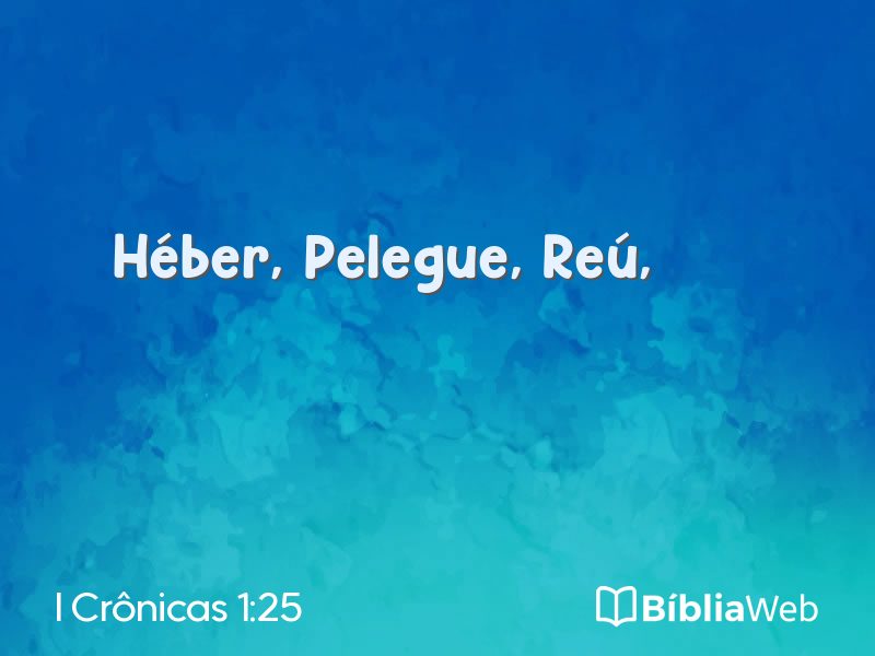 I Crônicas 1:25 em imagem para compartilhar