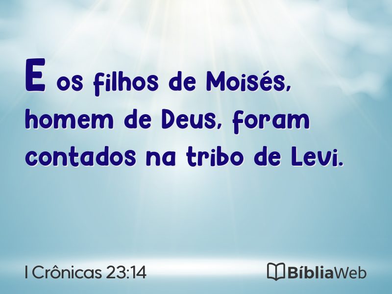 I Crônicas 23:14 em imagem para compartilhar