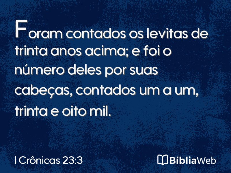 I Crônicas 23:3 em imagem para compartilhar
