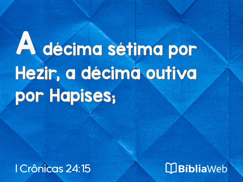 I Crônicas 24:15 em imagem para compartilhar