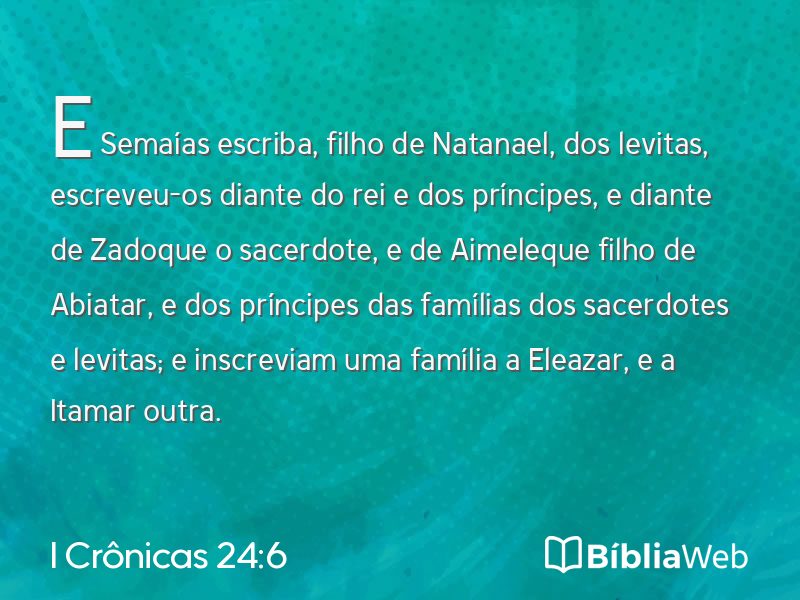 I Crônicas 24:6 em imagem para compartilhar
