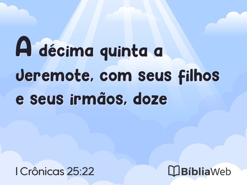 I Crônicas 25:22 em imagem para compartilhar