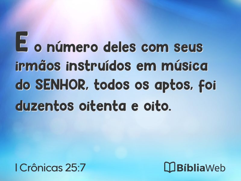 I Crônicas 25:7 em imagem para compartilhar