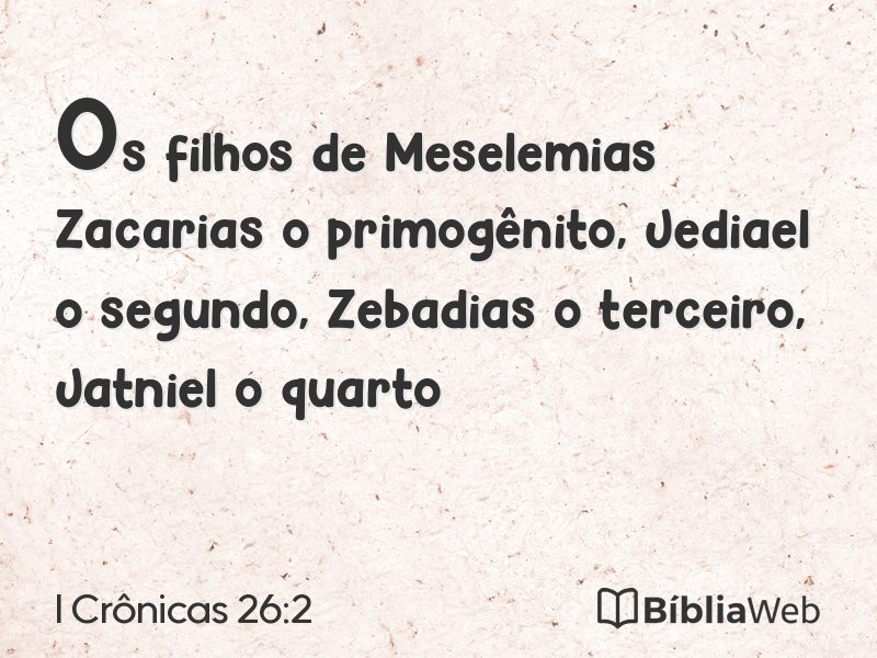 I Crônicas 26:2 em imagem para compartilhar