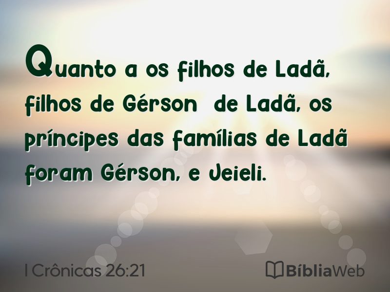 I Crônicas 26:21 em imagem para compartilhar