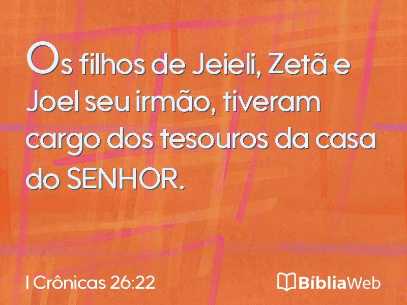 I Crônicas 26:22 em imagem para compartilhar