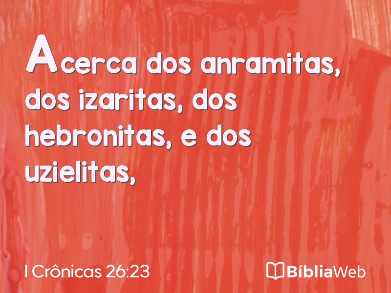 I Crônicas 26:23 em imagem para compartilhar