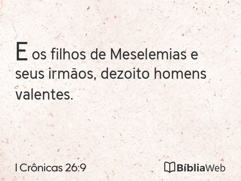 I Crônicas 26:9 em imagem para compartilhar