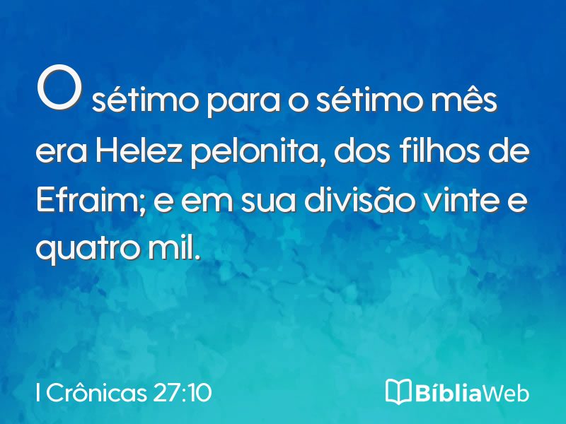 I Crônicas 27:10 em imagem para compartilhar