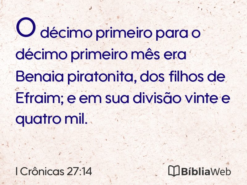 I Crônicas 27:14 em imagem para compartilhar
