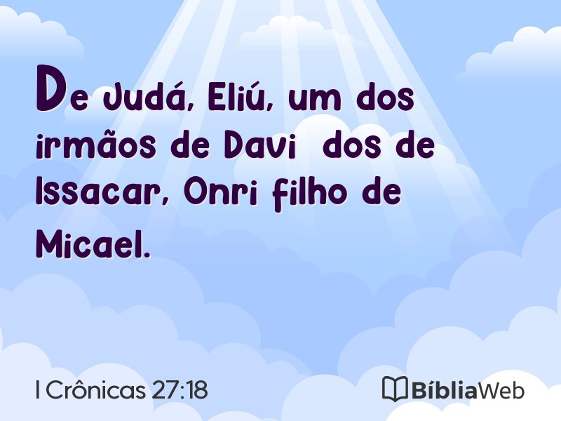 I Crônicas 27:18 em imagem para compartilhar