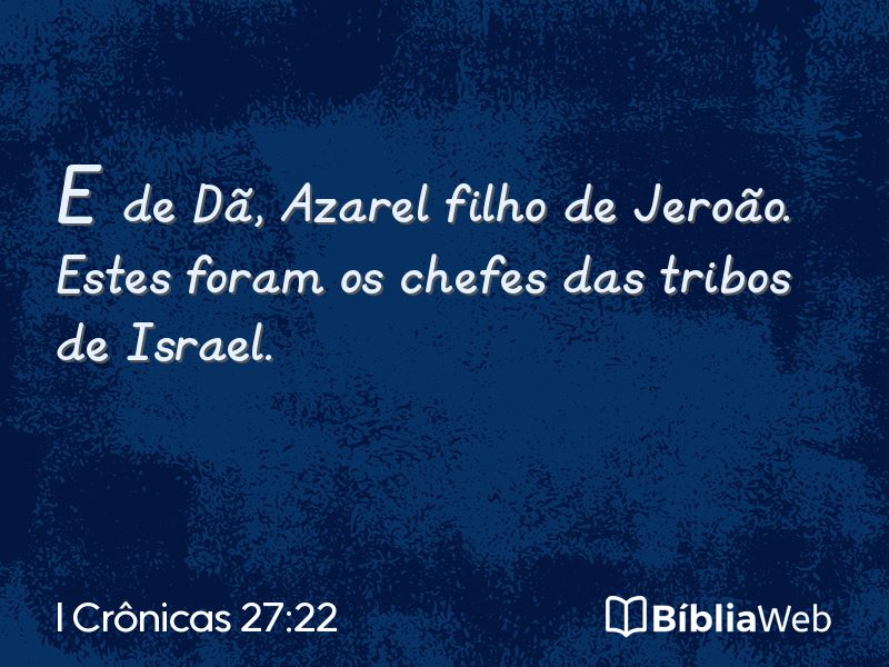 I Crônicas 27:22 em imagem para compartilhar