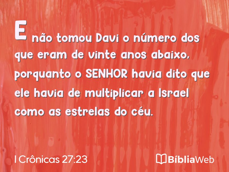 I Crônicas 27:23 em imagem para compartilhar