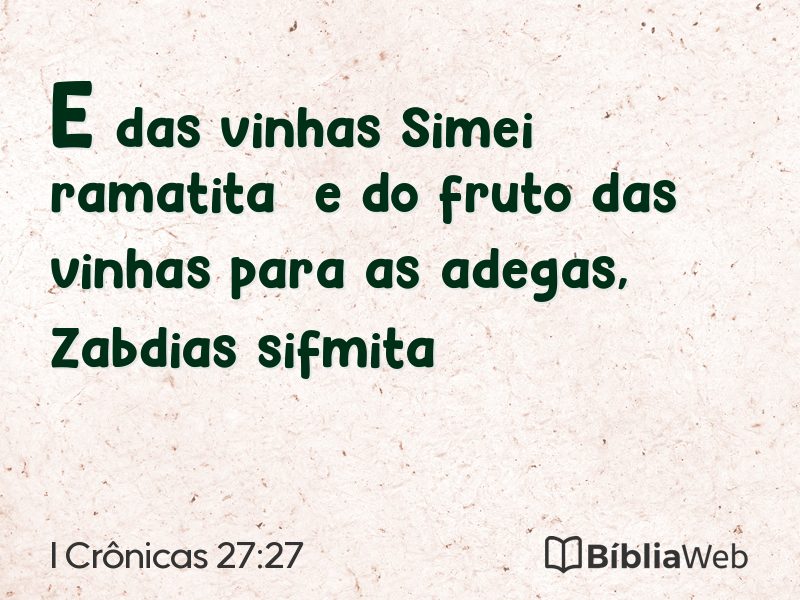 I Crônicas 27:27 em imagem para compartilhar