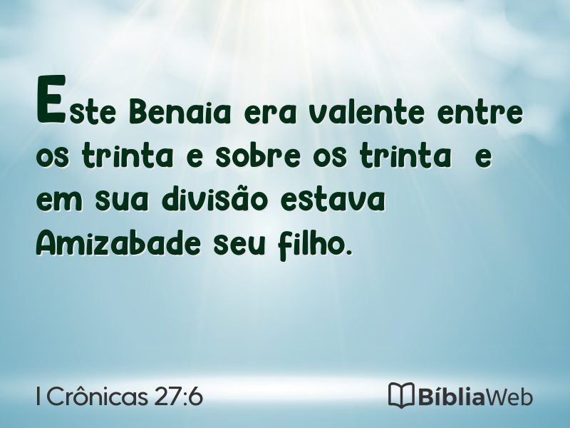 I Crônicas 27:6 em imagem para compartilhar