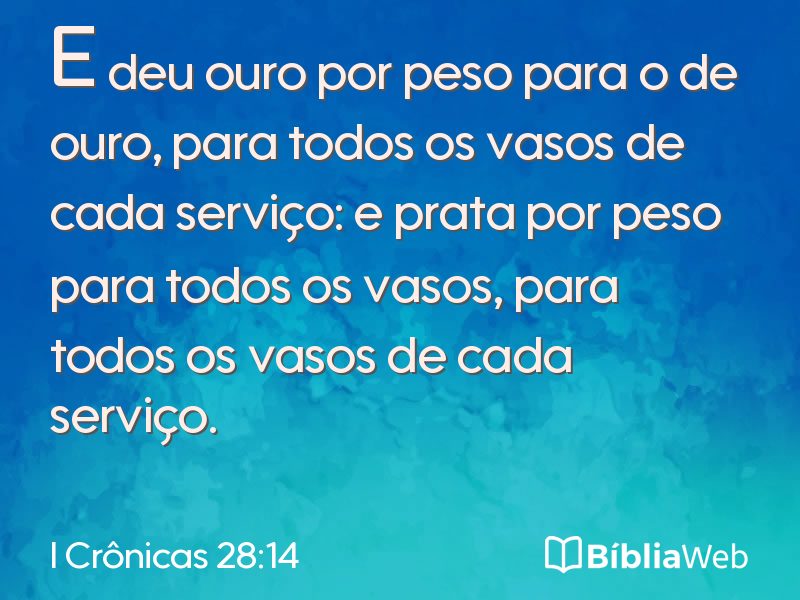 I Crônicas 28:14 em imagem para compartilhar