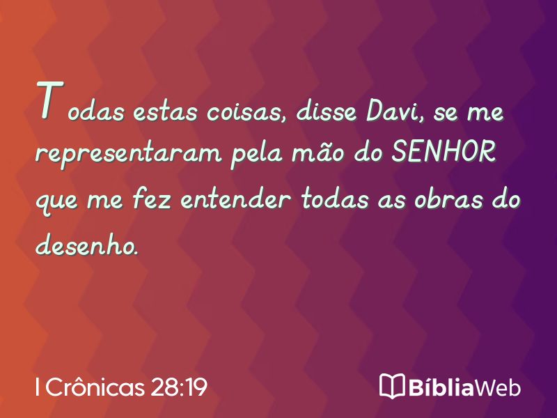 I Crônicas 28:19 em imagem para compartilhar