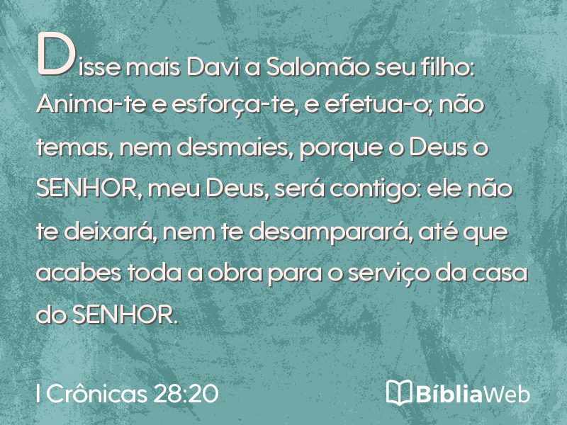I Crônicas 28:20 em imagem para compartilhar