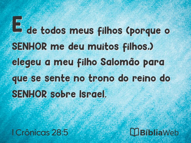 I Crônicas 28:5 em imagem para compartilhar
