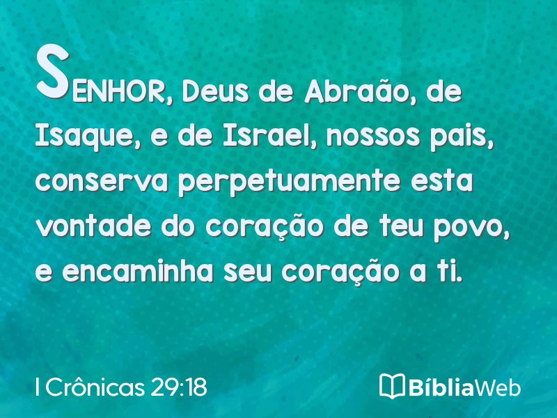 I Crônicas 29:18 em imagem para compartilhar