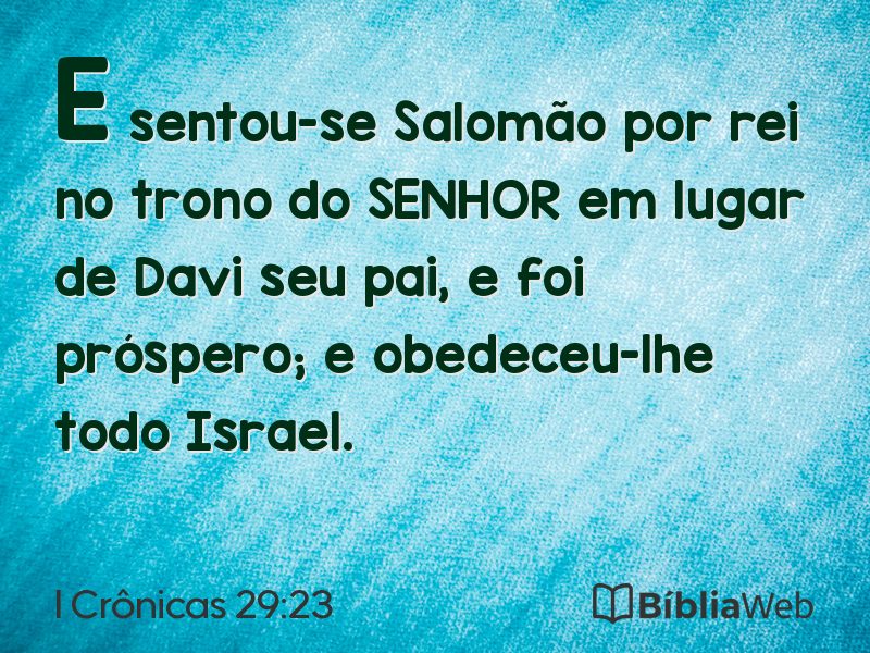 I Crônicas 29:23 em imagem para compartilhar
