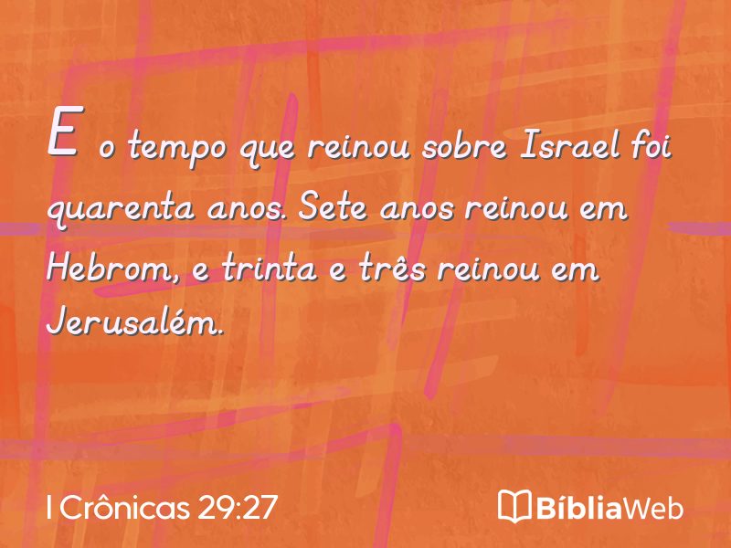 I Crônicas 29:27 em imagem para compartilhar