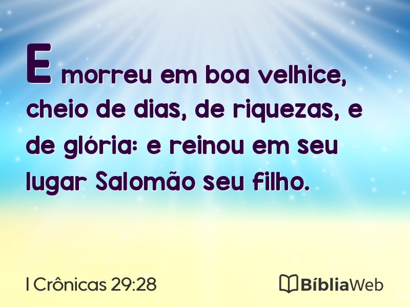 I Crônicas 29:28 em imagem para compartilhar