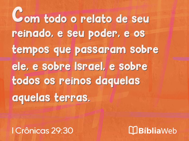 I Crônicas 29:30 em imagem para compartilhar