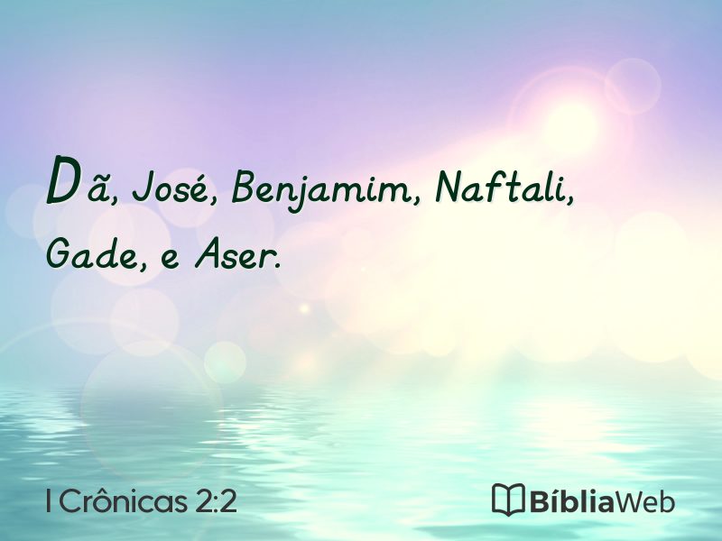 I Crônicas 2:2 em imagem para compartilhar