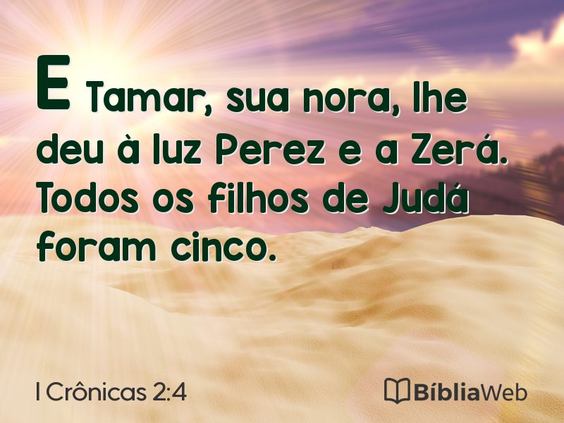 I Crônicas 2:4 em imagem para compartilhar
